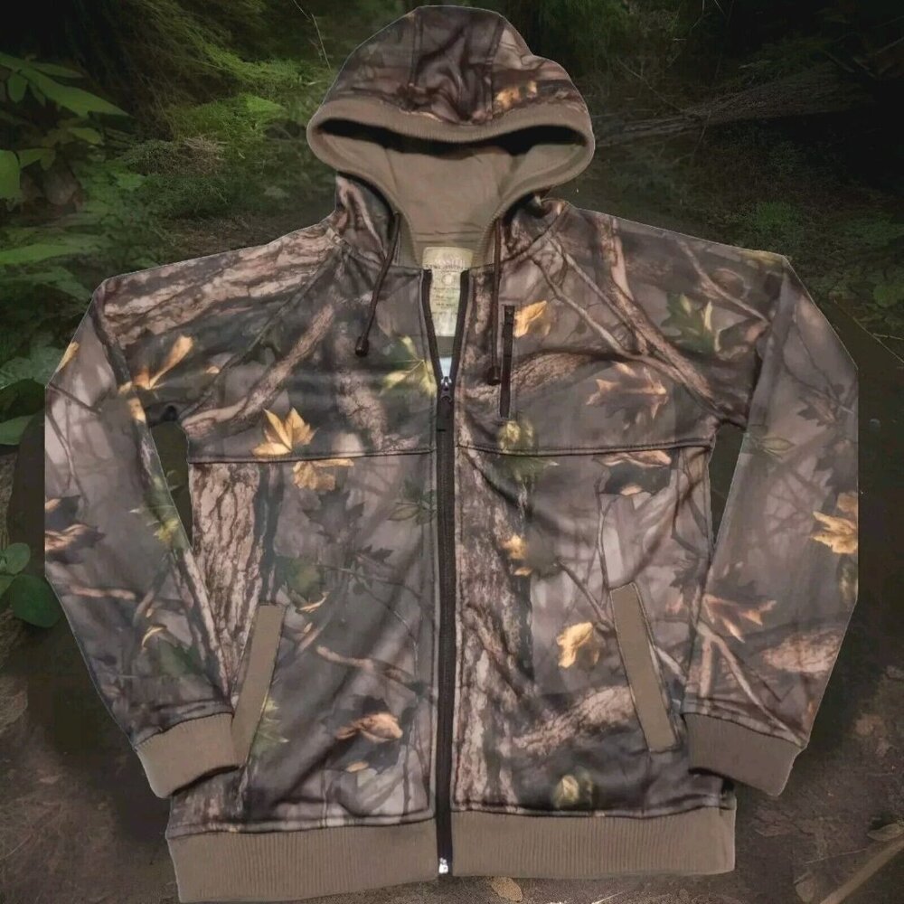 Master Sportswoman Womens Camouflage Full Hunting Jacket/ Hooded Sweatshirt M
